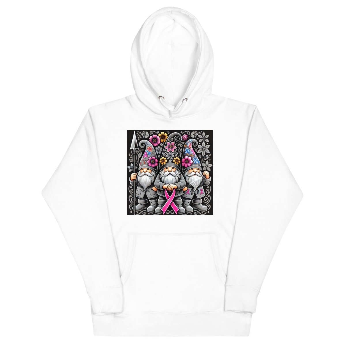 Pink/Gray Floral Gnome Hoodie - JohnVsGBMWhiteS