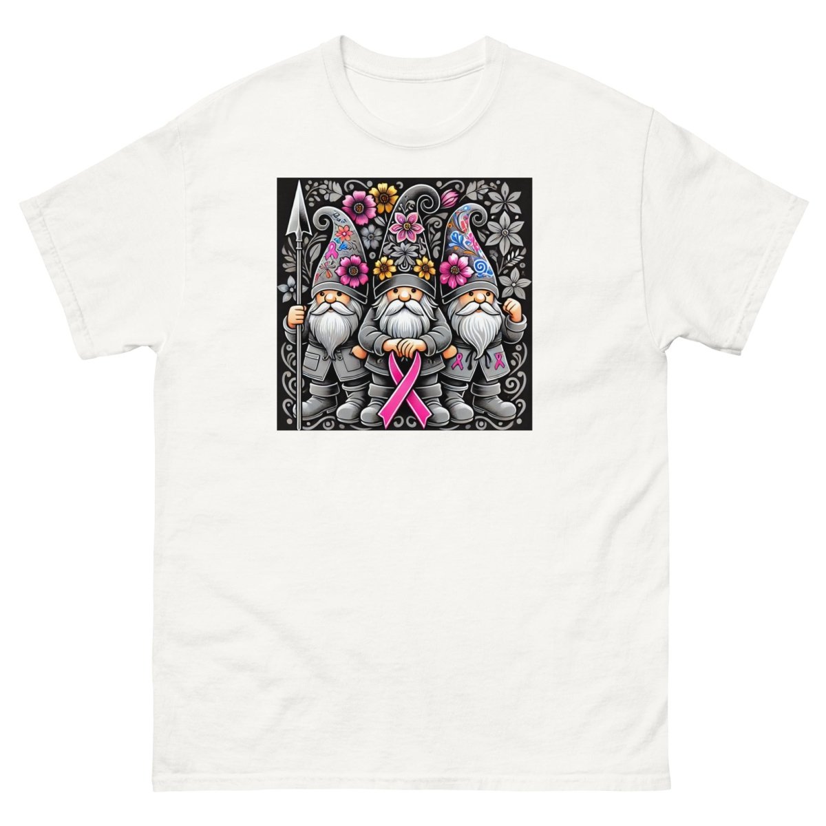 Pink/Gray Floral Gnome Tee - JohnVsGBMWhiteS