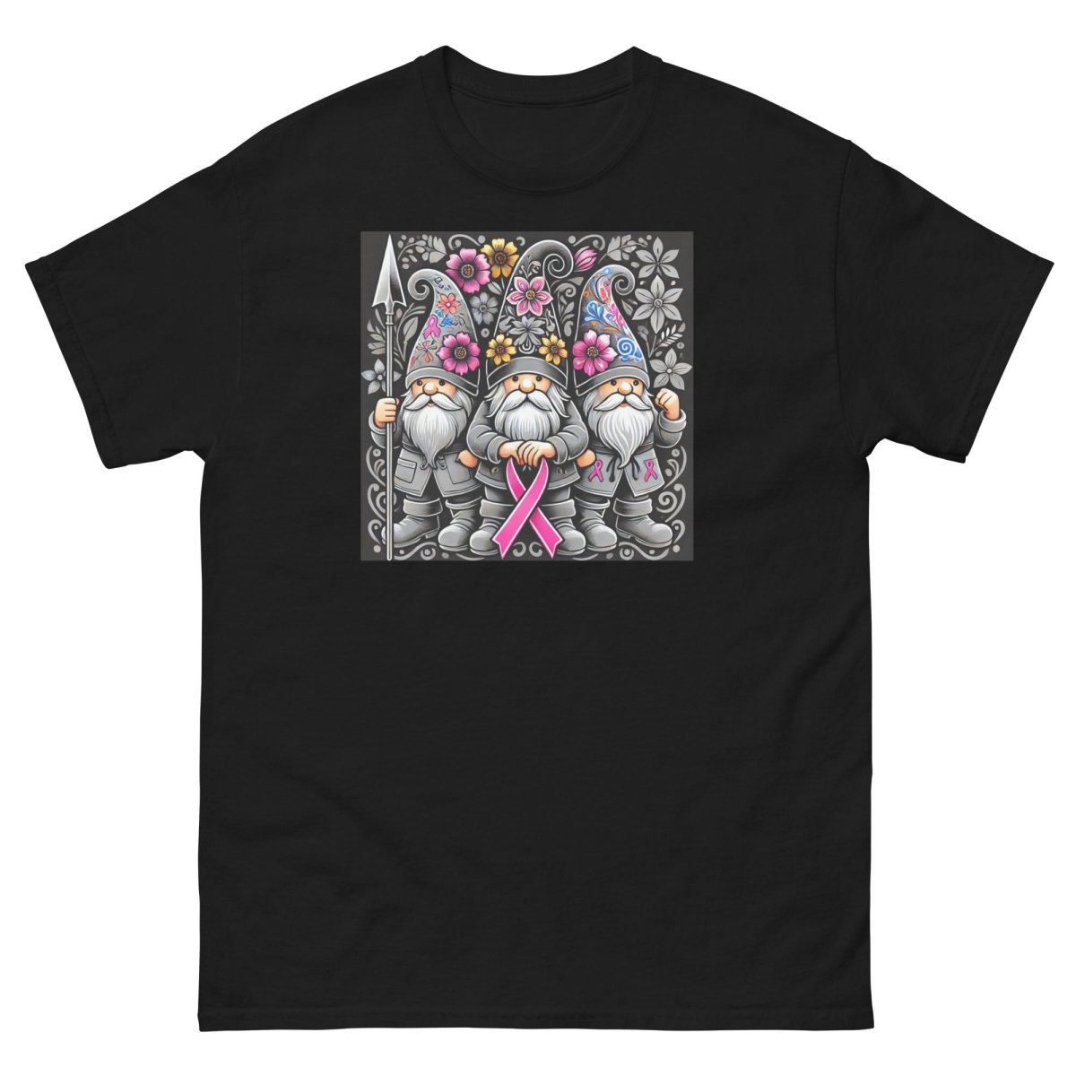 Pink/Gray Floral Gnome Tee - JohnVsGBMBlackS