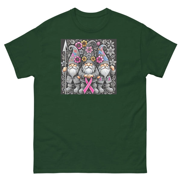 Pink/Gray Floral Gnome Tee - JohnVsGBMForest GreenS