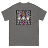 Pink/Gray Floral Gnome Tee - JohnVsGBMCharcoalS