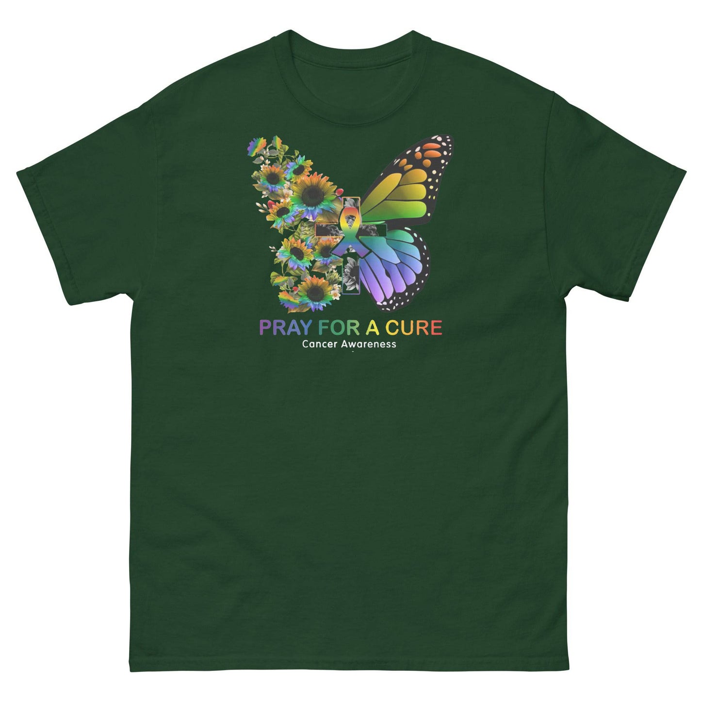 Pray for a Cure Classic Tee - JohnVsGBMForest GreenS