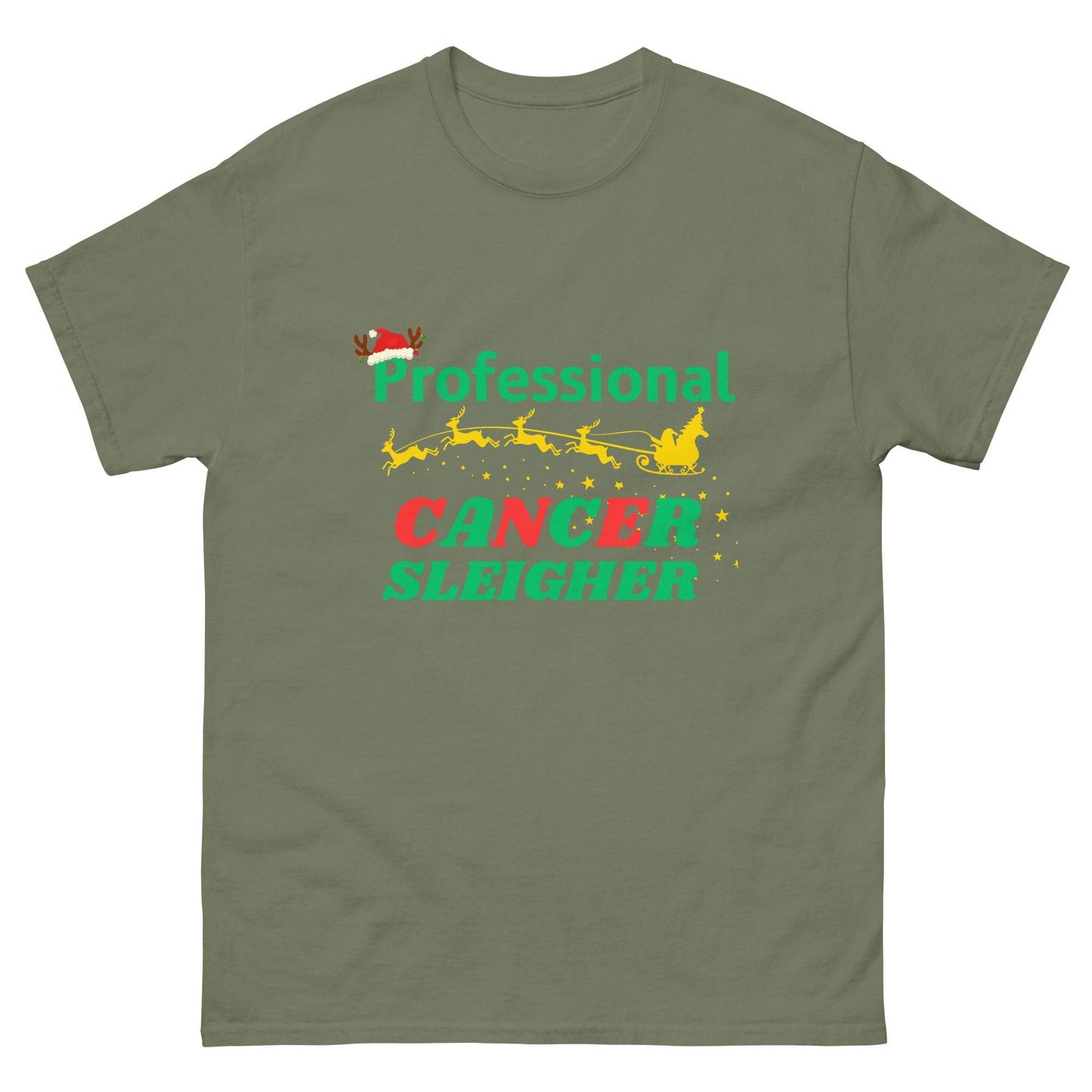 Professional Cancer Sleigher Unisex Classic Tee - JohnVsGBMMilitary GreenS