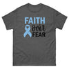 Prostate Cancer Faith Over Fear Tee - JohnVsGBMDark HeatherS