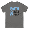 Prostate Cancer Faith Over Fear Tee - JohnVsGBMCharcoalS