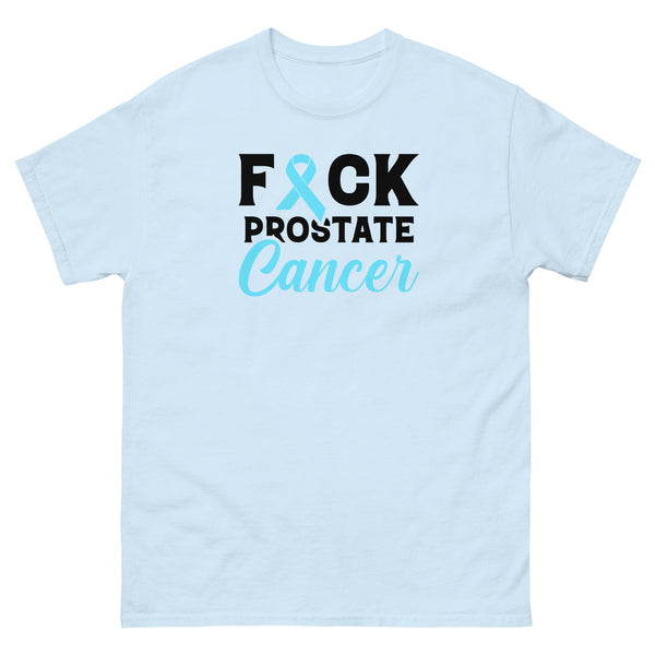 Prostate Cancer FCK Cancer Tee - JohnVsGBMLight BlueS