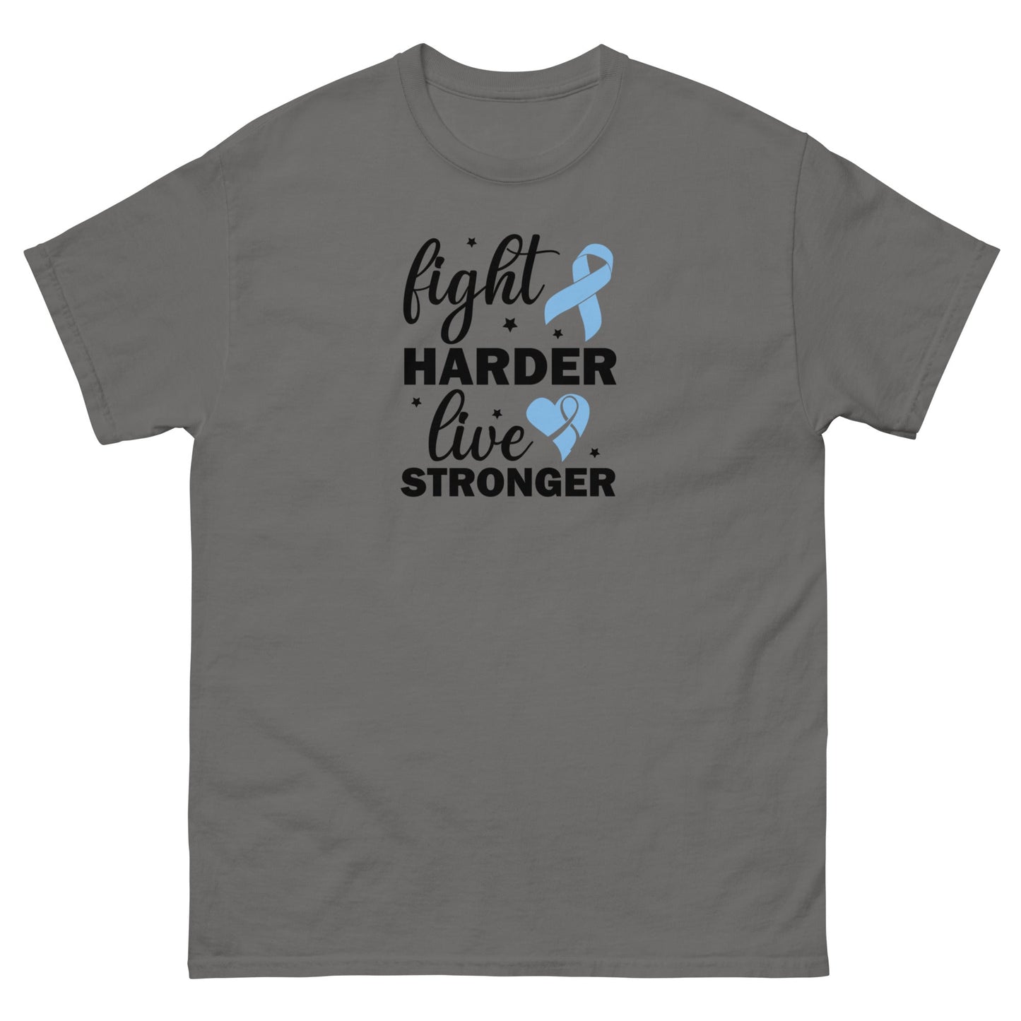 Prostate Cancer Fight Harder Tee - JohnVsGBMCharcoalS