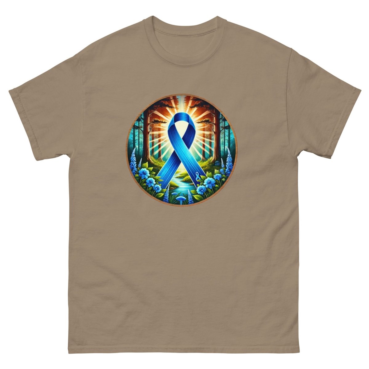 Prostate Cancer Flower Forest Tee - JohnVsGBMBrown SavanaS