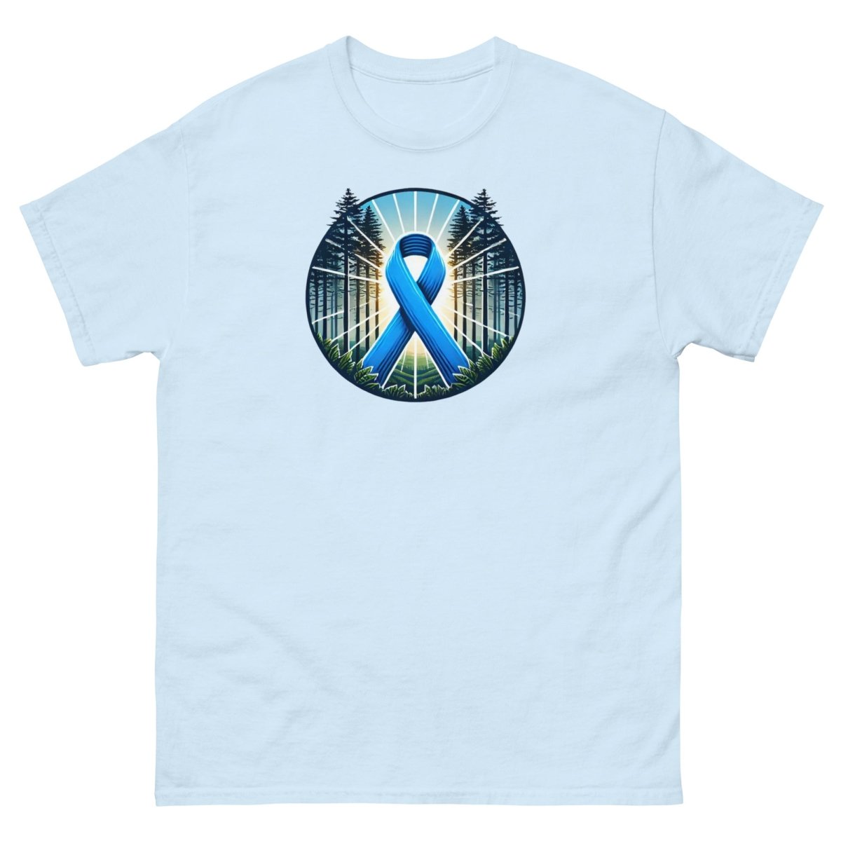 Prostate Cancer Forest Tee - JohnVsGBMLight BlueS