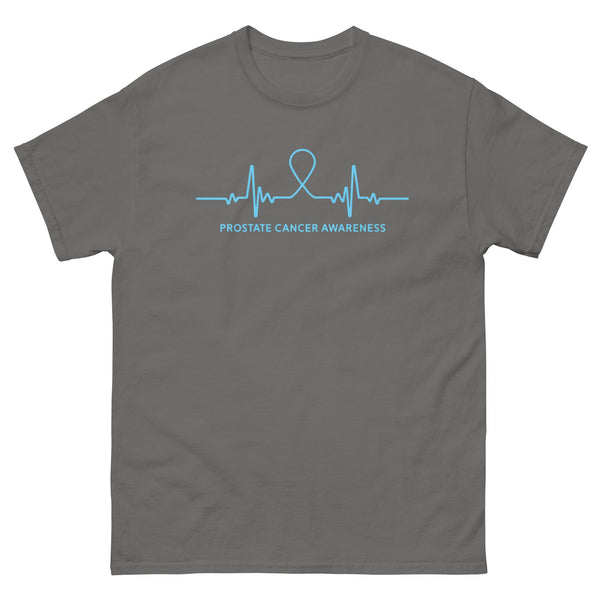 Prostate Cancer Heartbeat Tee - JohnVsGBMCharcoalS