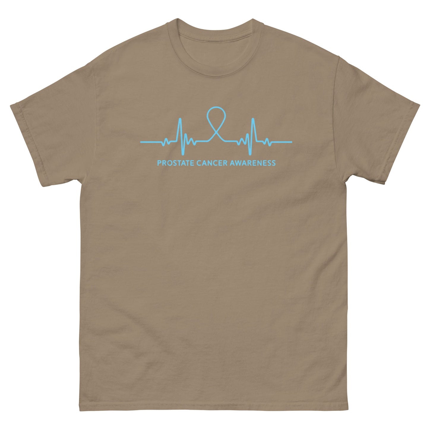 Prostate Cancer Heartbeat Tee - JohnVsGBMBrown SavanaS