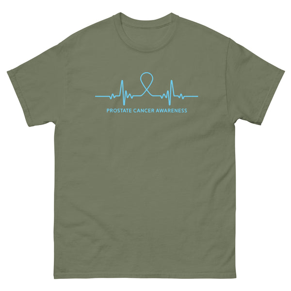 Prostate Cancer Heartbeat Tee - JohnVsGBMMilitary GreenS