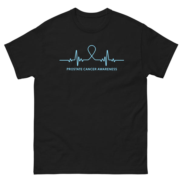 Prostate Cancer Heartbeat Tee - JohnVsGBMBlackS