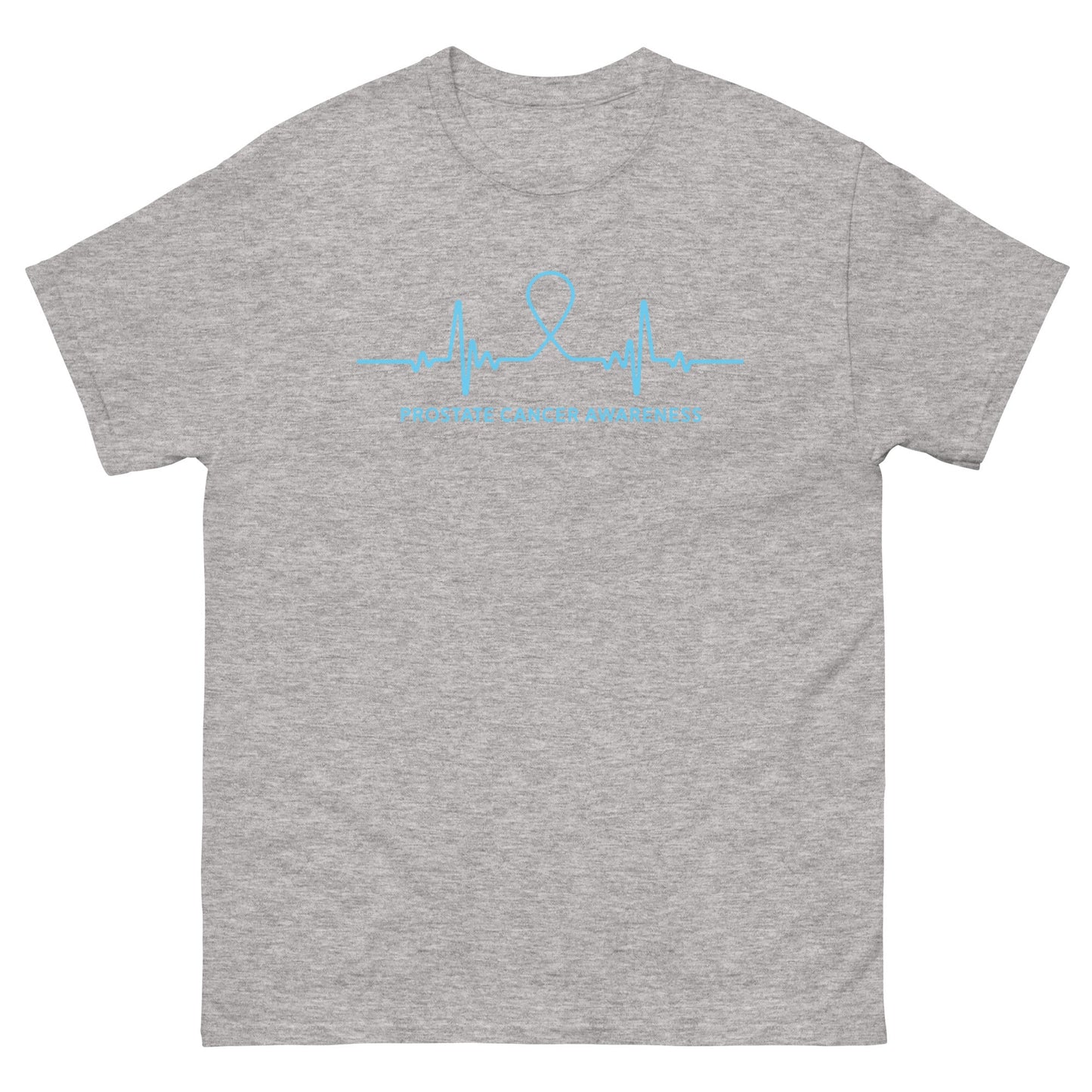 Prostate Cancer Heartbeat Tee - JohnVsGBMSport GreyS