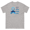 Prostate Cancer Mustache Tee - JohnVsGBMSport GreyS