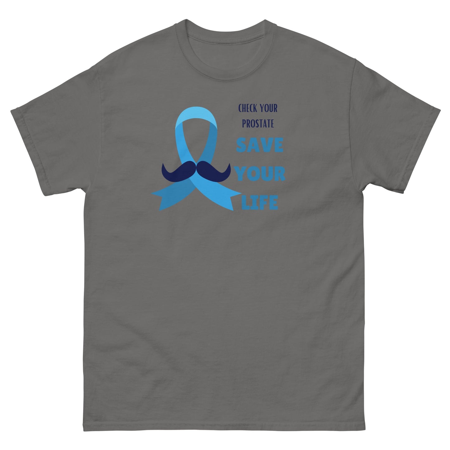 Prostate Cancer Mustache Tee - JohnVsGBMCharcoalS