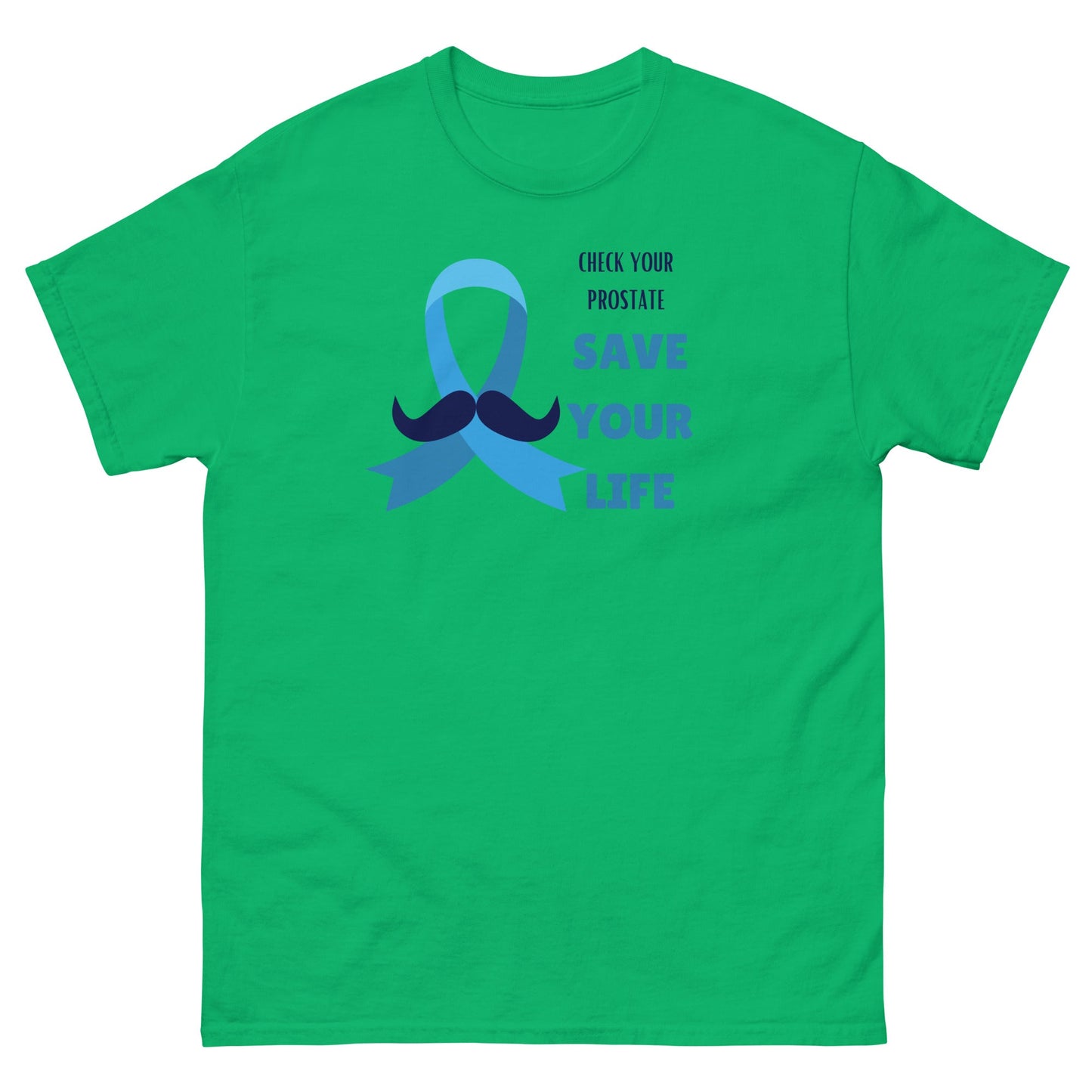 Prostate Cancer Mustache Tee - JohnVsGBMIrish GreenS