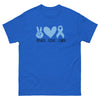 Prostate Cancer Peace Love Tee - JohnVsGBMRoyalS