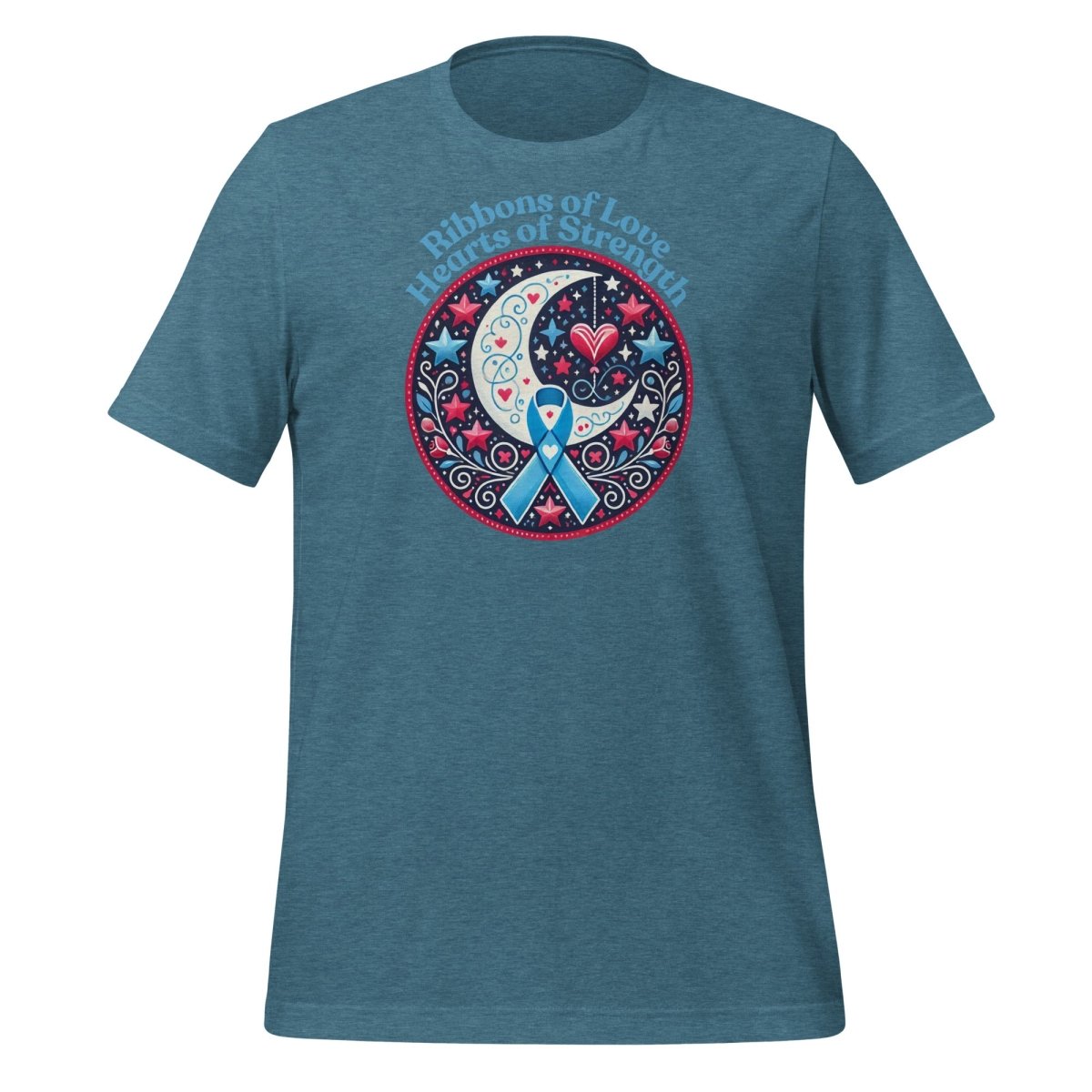 Prostate Cancer Retro Love Tee - JohnVsGBMHeather Deep TealS