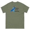 Prostate Cancer Ribbon Awareness Tee - JohnVsGBMMilitary GreenS