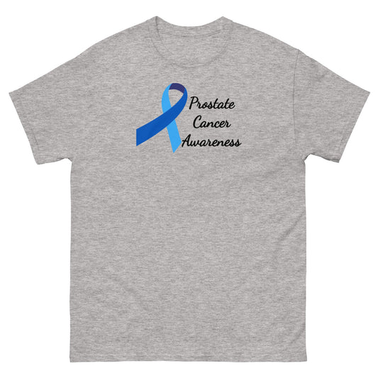 Prostate Cancer Ribbon Awareness Tee - JohnVsGBMSport GreyS