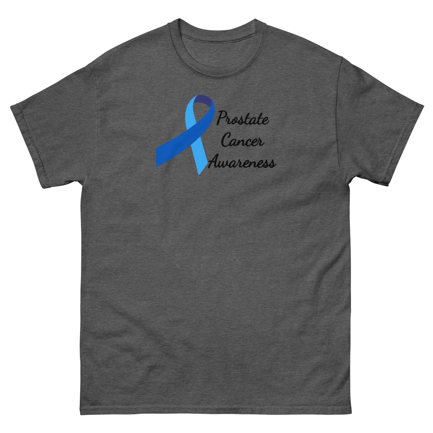 Prostate Cancer Ribbon Awareness Tee - JohnVsGBMDark HeatherS