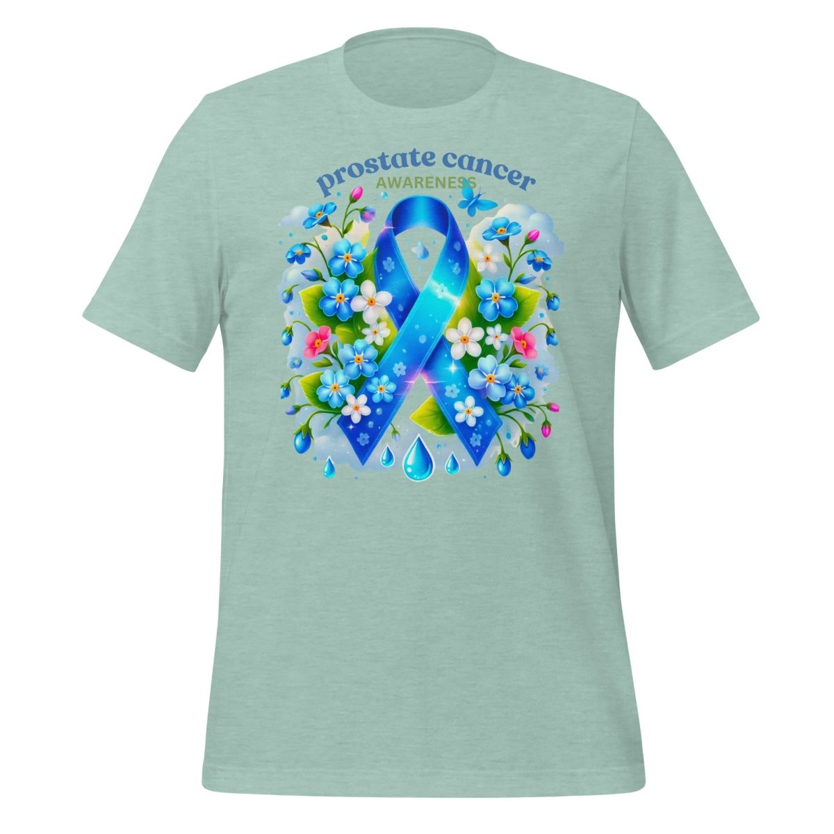 Prostate Cancer Spring Tee - JohnVsGBMHeather Prism Dusty BlueS