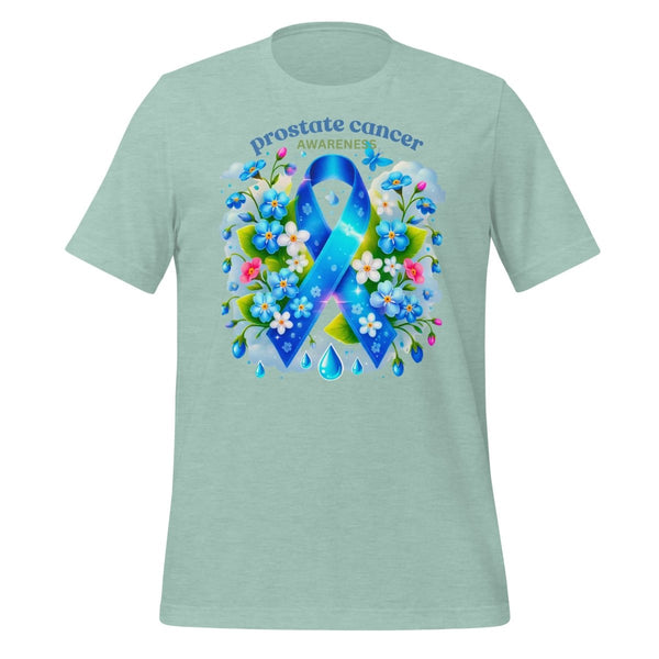 Prostate Cancer Spring Tee - JohnVsGBMHeather Prism Dusty BlueS