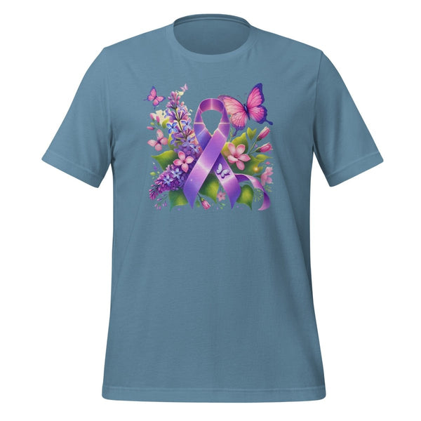 Purple Ribbon Spring Tee - JohnVsGBMSteel BlueS