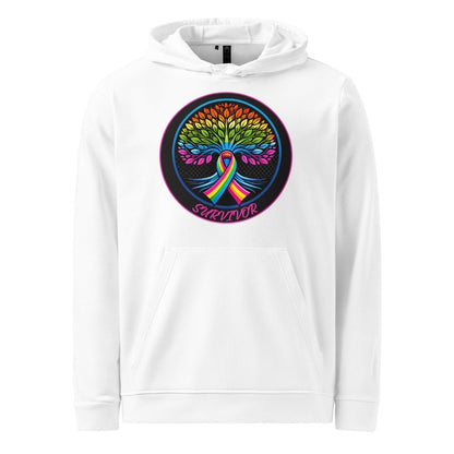 Rainbow Ribbon Tree of Life Adidas Hoodie - JohnVsGBMWhiteS