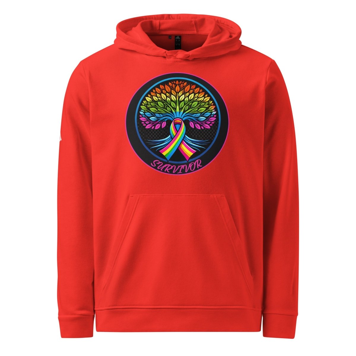 Rainbow Ribbon Tree of Life Adidas Hoodie - JohnVsGBMRedS