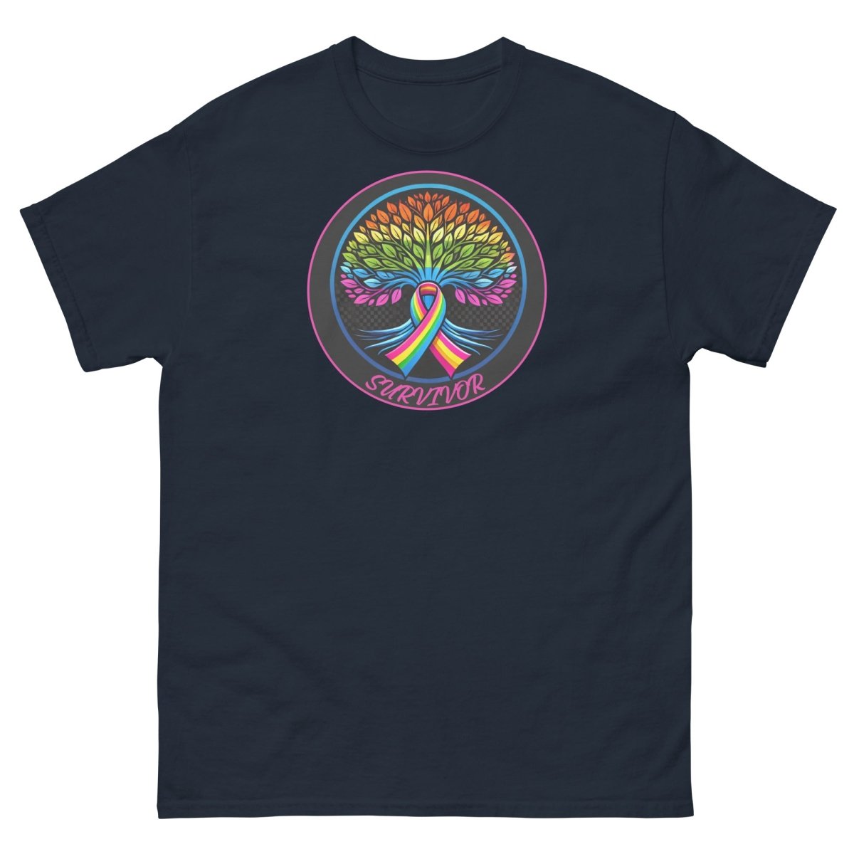 Rainbow Ribbon Tree of Life Tee - JohnVsGBMNavyS