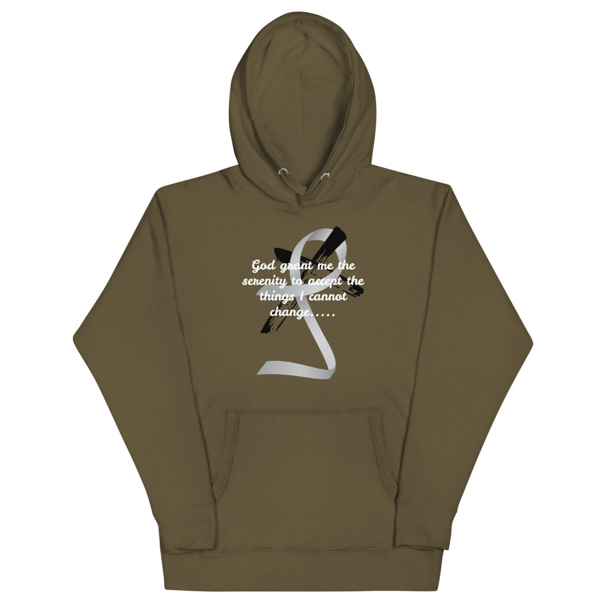 Serenity Prayer Hoodie - JohnVsGBMMilitary GreenS