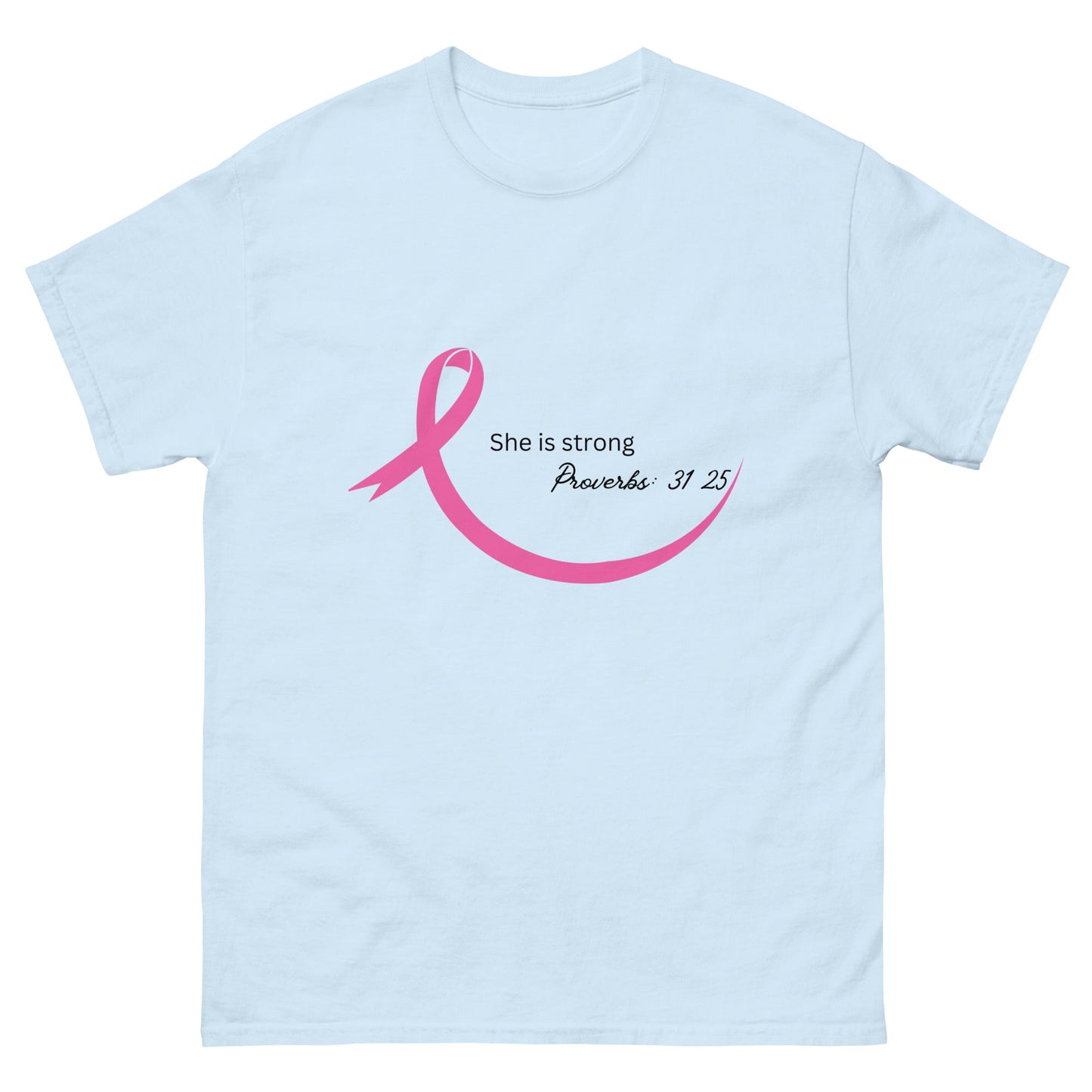 She is Strong (Customizable) Tee - JohnVsGBMLight BlueS