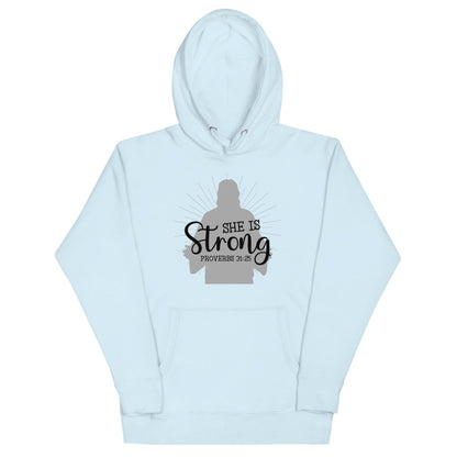 She is Strong Hoodie - JohnVsGBMSky BlueS