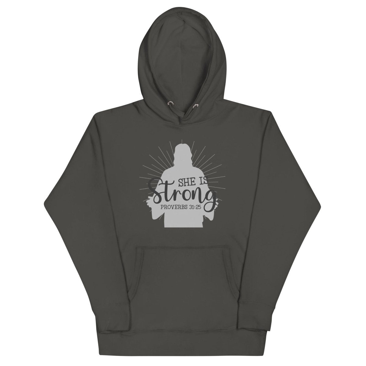 She is Strong Hoodie - JohnVsGBMVintage BlackS