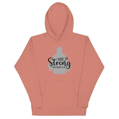 She is Strong Hoodie - JohnVsGBMDusty RoseS