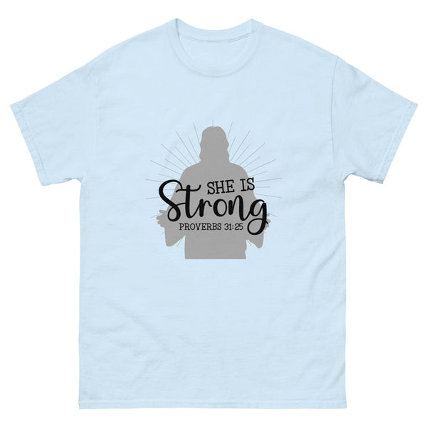 She is Strong Tee - JohnVsGBMLight BlueS