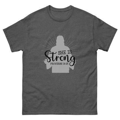 She is Strong Tee - JohnVsGBMDark HeatherS