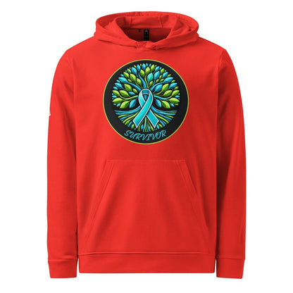 Solid Blue Tree of Life Adidas Hoodie - JohnVsGBMRedS