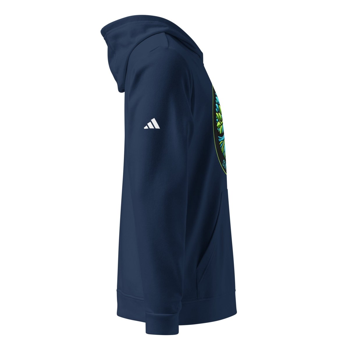 Solid Blue Tree of Life Adidas Hoodie - JohnVsGBMCollegiate NavyS