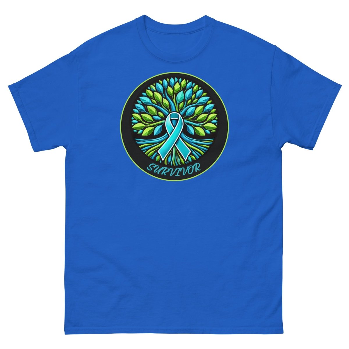 Solid Blue Tree of Life Tee - JohnVsGBMRoyalS