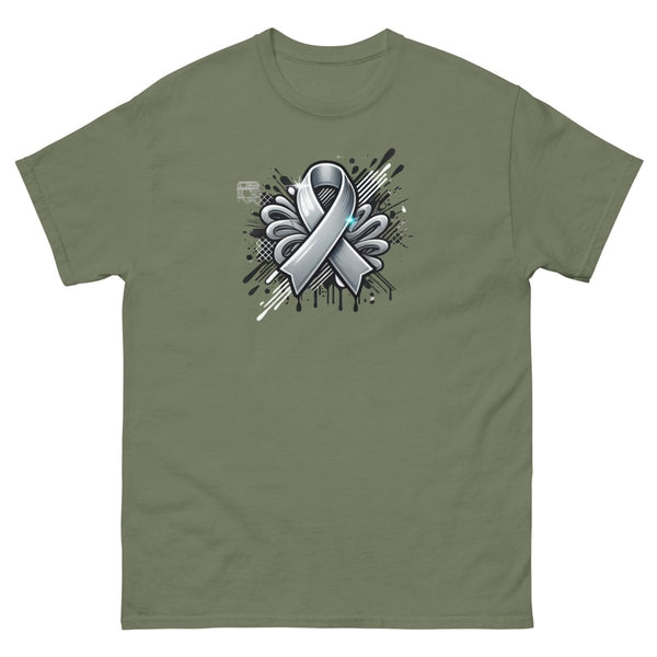 Solid Grey Graffiti Tee - JohnVsGBMMilitary GreenS