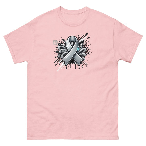 Solid Grey Graffiti Tee - JohnVsGBMLight PinkS