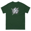 Solid Grey Graffiti Tee - JohnVsGBMForest GreenS