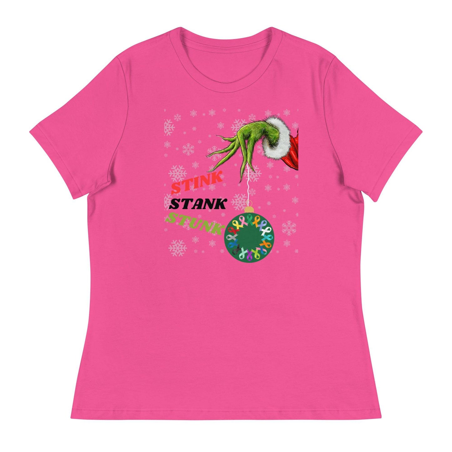 Stink Stank Stunk Cancer Awareness Womens Relaxed Tee - JohnVsGBMBerryS