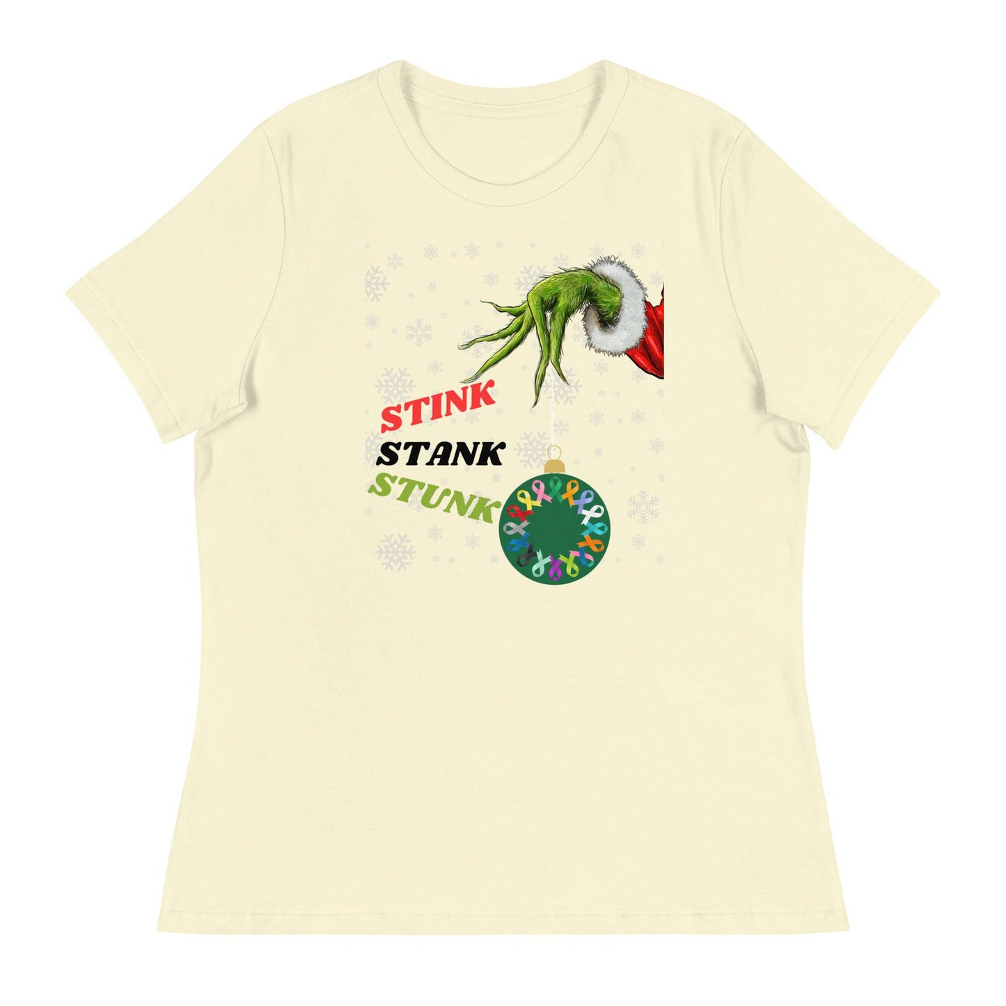 Stink Stank Stunk Cancer Awareness Womens Relaxed Tee - JohnVsGBMCitronS