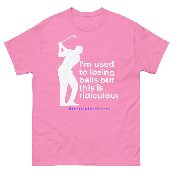 Testicular Cancer Golfer Tee - JohnVsGBMAzaleaS