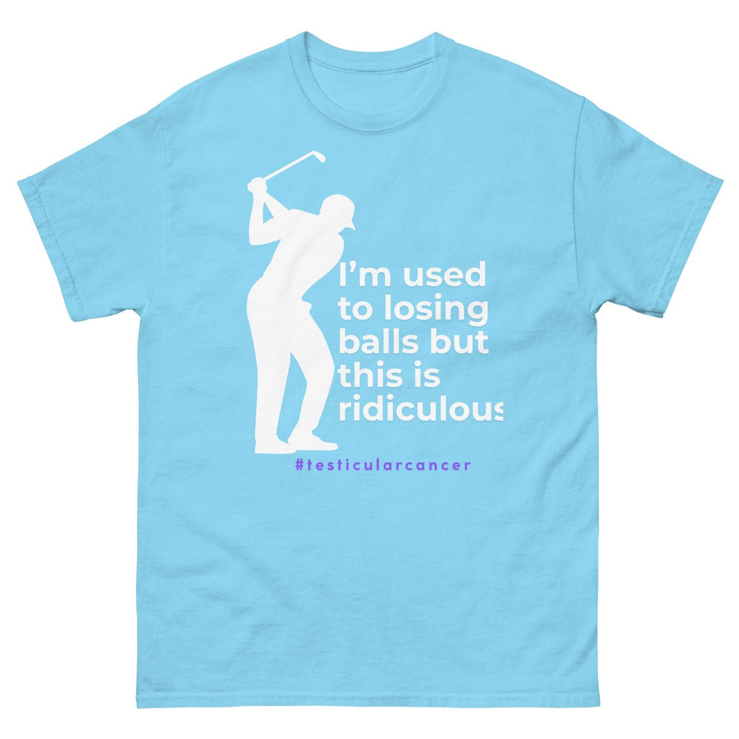 Testicular Cancer Golfer Tee - JohnVsGBMSkyS