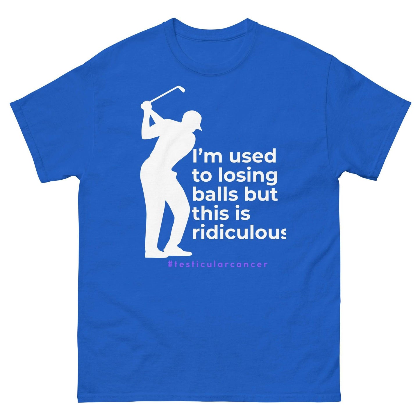 Testicular Cancer Golfer Tee - JohnVsGBMRoyalS